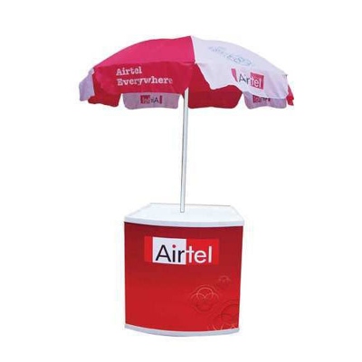 Promotional Table With Umbrella
